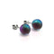 Grey | .925 Sterling Silver | Mermaid Glass Stud Earrings